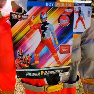 Red power ranger 8/10 child new